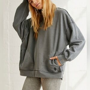 Free People Movement Washed Gray Women's Sweatshirt